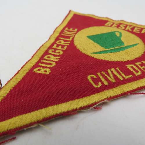 Lot of 3 different Civil Defence cloth badges