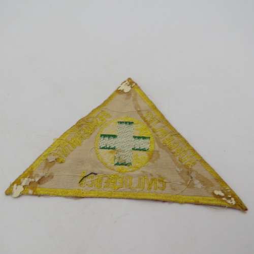 Lot of 3 different Civil Defence cloth badges