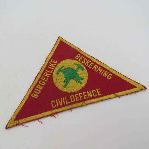 Lot of 3 different Civil Defence cloth badges