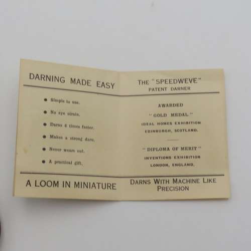 Vintage the Speedweve Darner in box