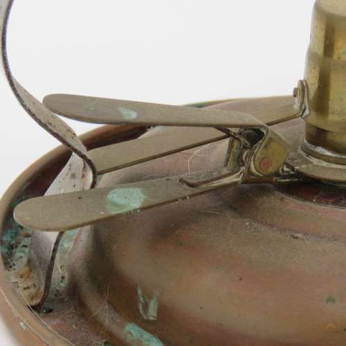 Vintage copper parafine / lampoil stove with pot