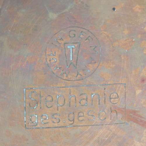 Vintage copper parafine / lampoil stove with pot