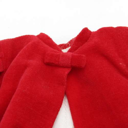 Barbie doll red coat with hat and handbag