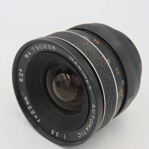 Hanimex automatic 1:3.5 lens F23 mm - screw mount