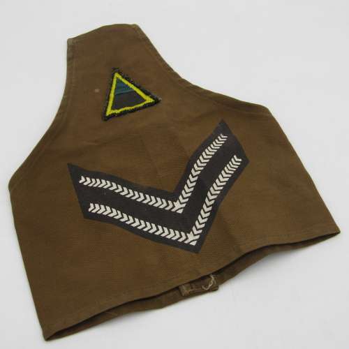 Pair of SADF corporal rank brassards with infantry company badge