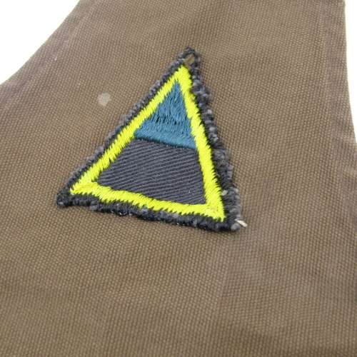 Pair of SADF corporal rank brassards with infantry company badge