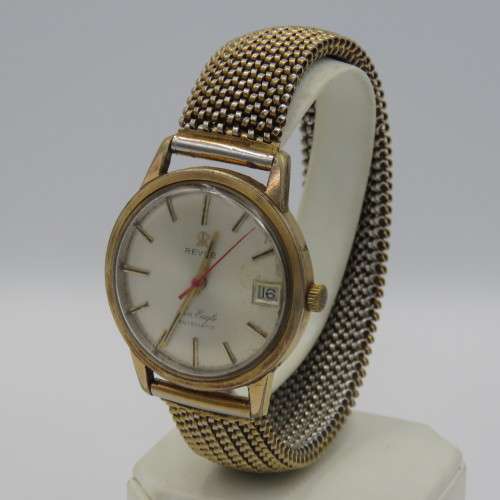 Vintage Revue Sea Eagle automatic men`s watch with date - working