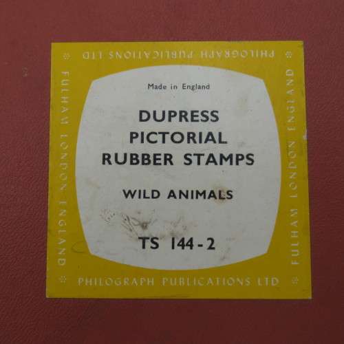 Lot of 9 rubber stamps - Vintage