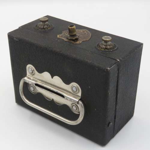 Vintage metal money box with combination lock