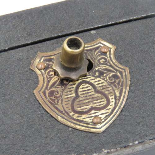 Vintage metal money box with combination lock