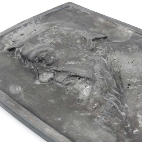 Paul Kruger 1825 - 1925 commemorative metal plaque