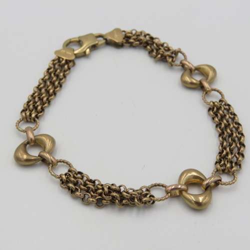 9kt Gold bracelet - Vintage - Weighs 6,5 g - Length 20 cm 9kt Gold bracelet - Vintage - Weighs 6,5 g