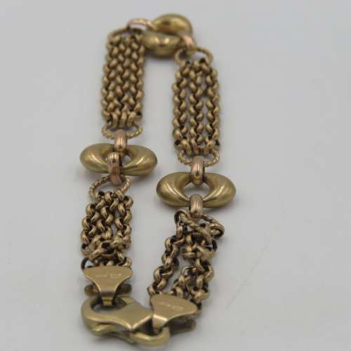 9kt Gold bracelet - Vintage - Weighs 6,5 g - Length 20 cm 9kt Gold bracelet - Vintage - Weighs 6,5 g