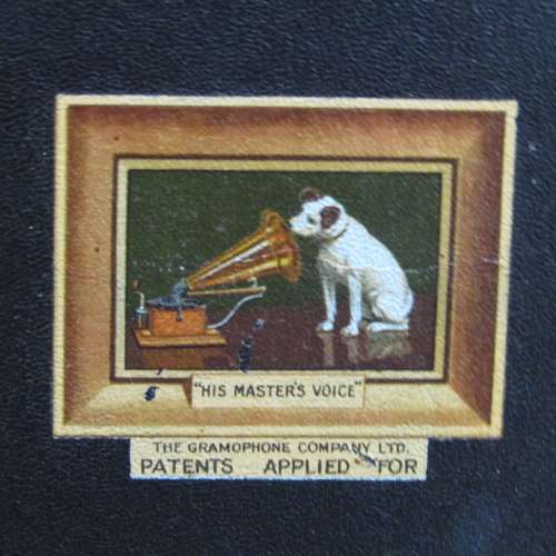 Antique His Masters Voice portable gramophone - working - very good  condition