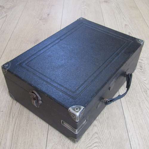Antique His Masters Voice portable gramophone - working - very good  condition
