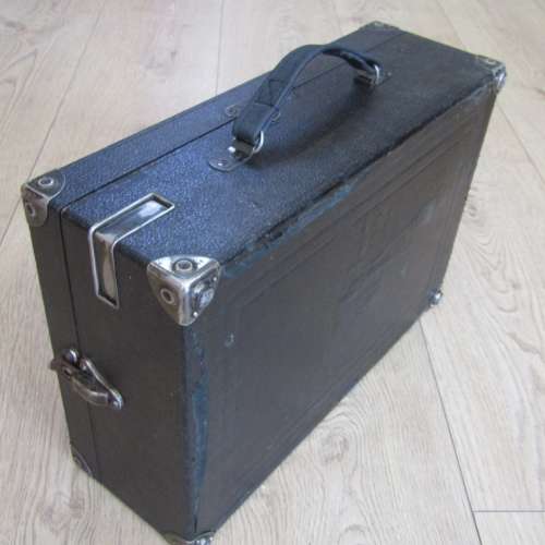 Antique His Masters Voice portable gramophone - working - very good  condition