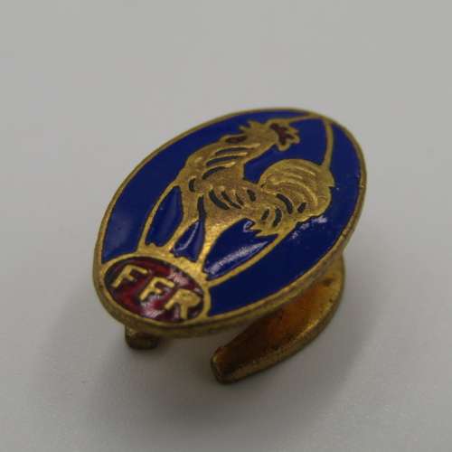 Vintage French Rugby federation button hole badge