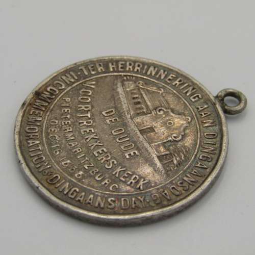 De Oude Voortrekkerskerk Dingaansdag commemoration silver medallion