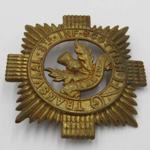 Transvaal Scottish 8th Infantry cap badge