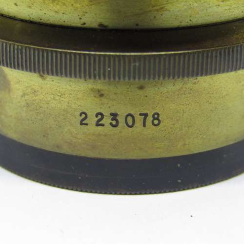 Antique brass lens - f6,8 to f45 - serial 223078