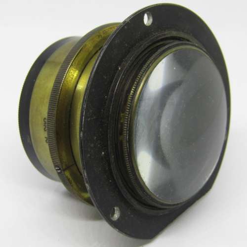 Antique brass lens - f6,8 to f45 - serial 223078