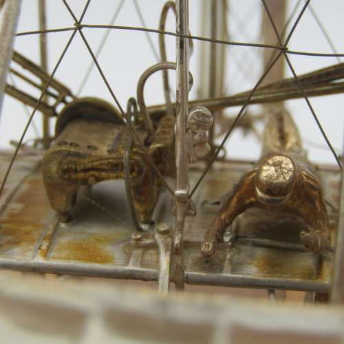 Silver Wright Brothers Aeroplane Replica - Model #583/1000