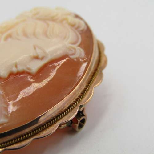 Vintage Cameo in 9kt gold surround - weight 7,5 g