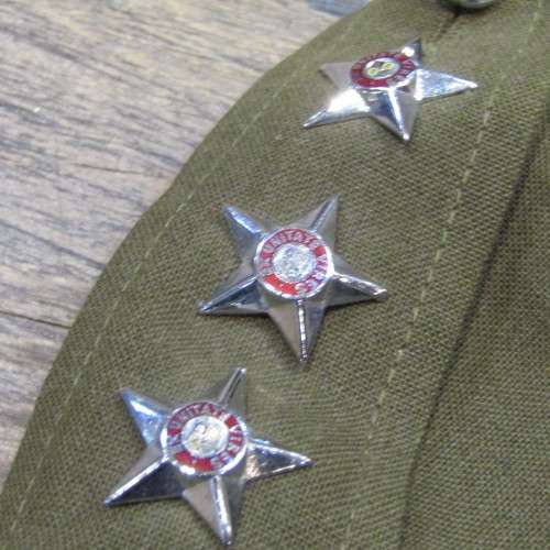 SADF 115 battalion Captain tunic with flashes and affiliation bars