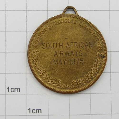South African Airways 1975 Mcdonnel Douglas medallion - rarely seen