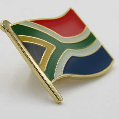 South African flag pin badge