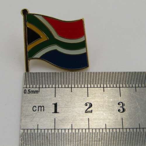 South African flag pin badge