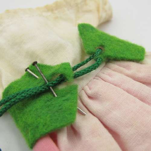 Vintage Barbie swiss dress and cap