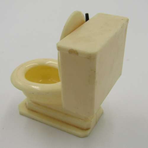 Doll`s house furniture vintage bathroom fittings / furniture - bath - toilet - bathroom basin