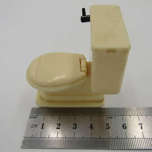 Doll`s house furniture vintage bathroom fittings / furniture - bath - toilet - bathroom basin