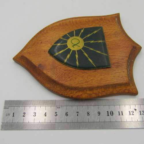 SADF School of signals shoulder flash plaque