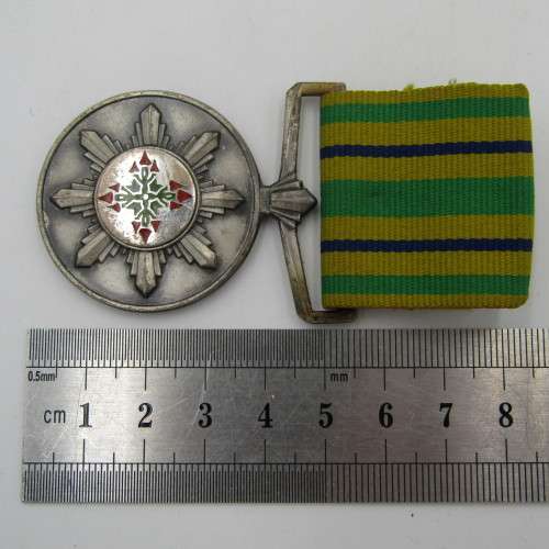 SA Police faithful service medal - named GJP Knoetze