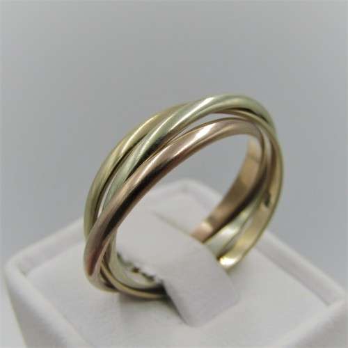 9kt Gold Russian wedding band ring