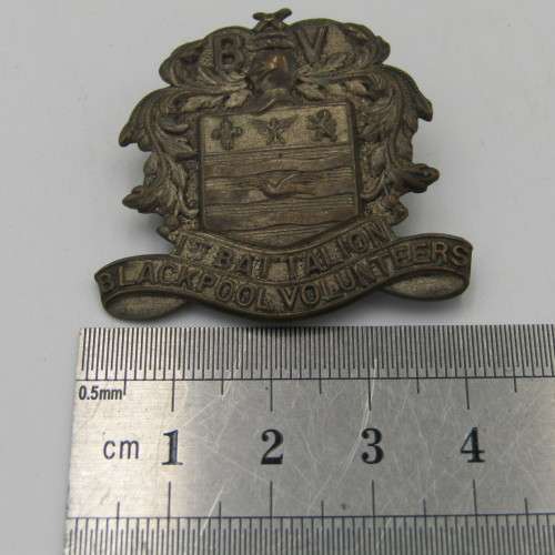 1st Battalion Blackpool Volunteers badge