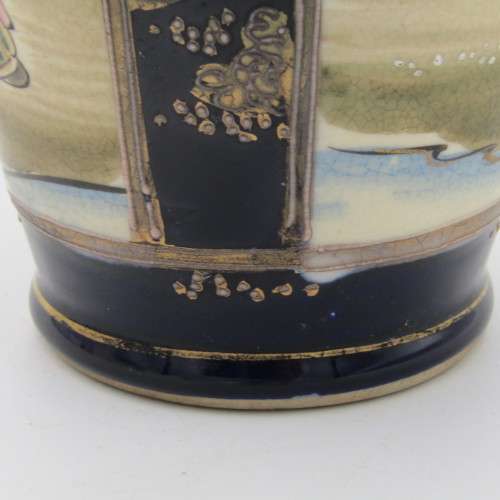 Antique 1920`s Japanese Satsuma porcelain vase - Height 22 cm
