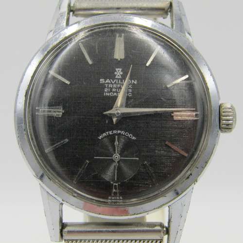 Vintage savillon Treflex manual wind mens watch - working