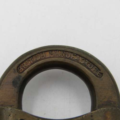 Vintage brass British made padlock - no key