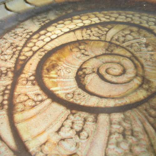 Vintage large pottery display plate