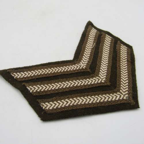 Pair of SADF sergeant rank stripes