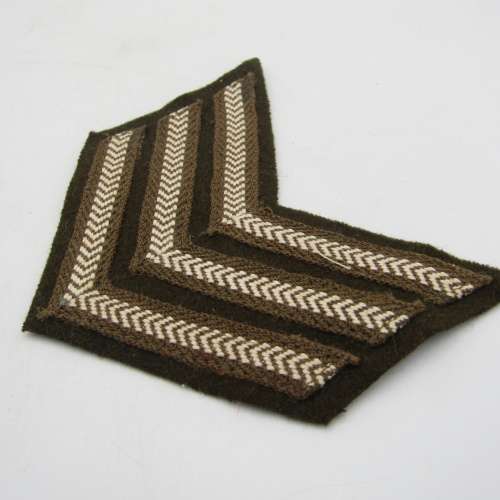 Pair of SADF sergeant rank stripes