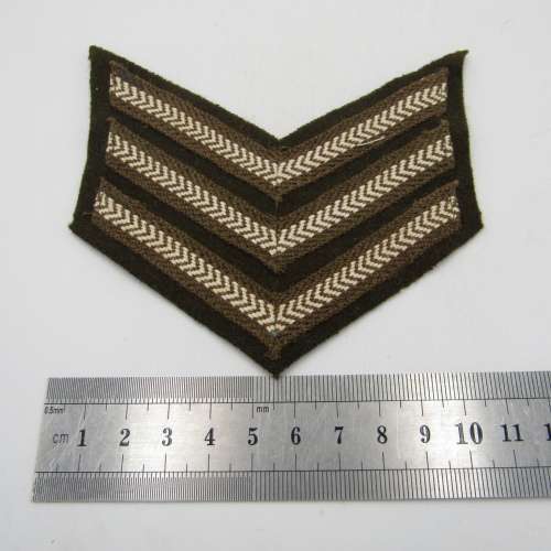 Pair of SADF sergeant rank stripes