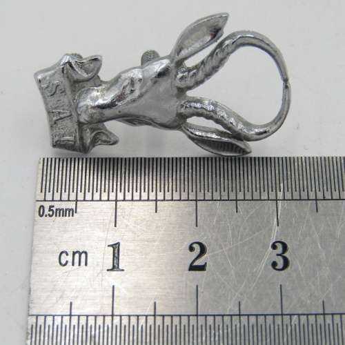 SA Infantry chromed bokkop beret badge