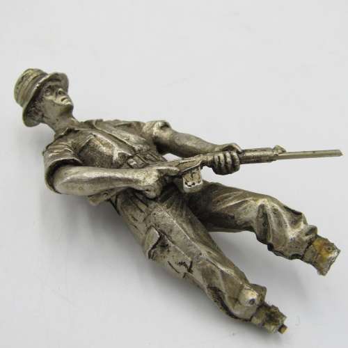 SADF 71 Motorised Brigade plaque with soldier - loose at ankles