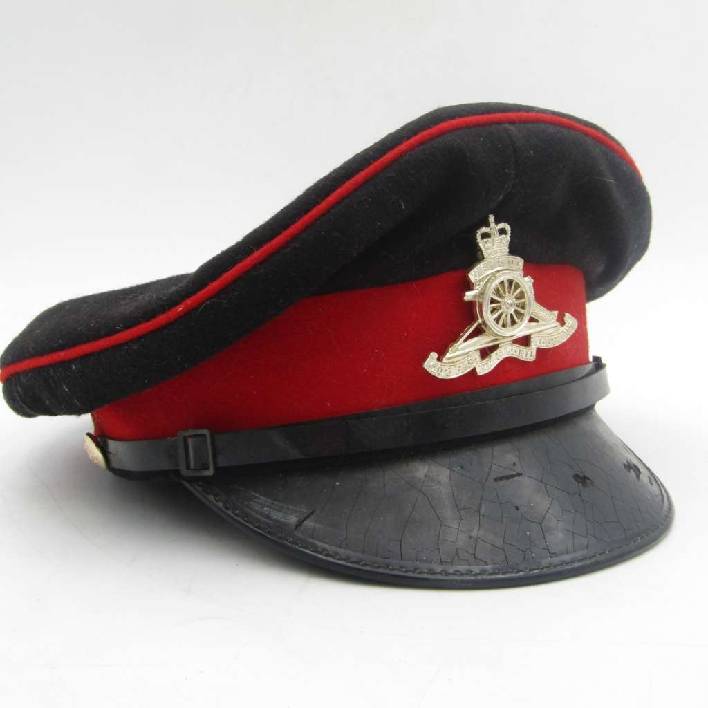 Royal Field Artillery officer peak cap