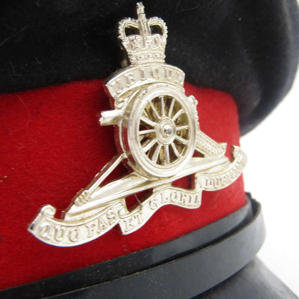 Royal Field Artillery officer peak cap
