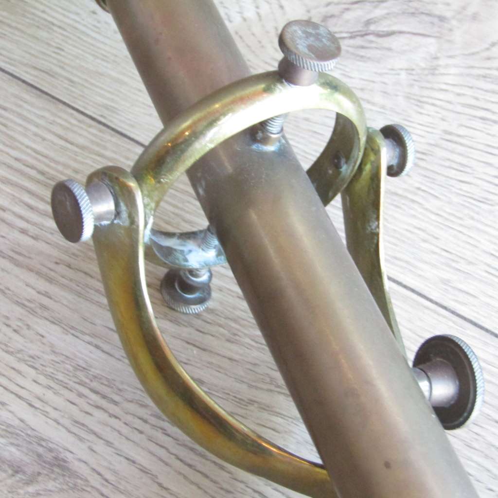 Antique brass ships stick barometer